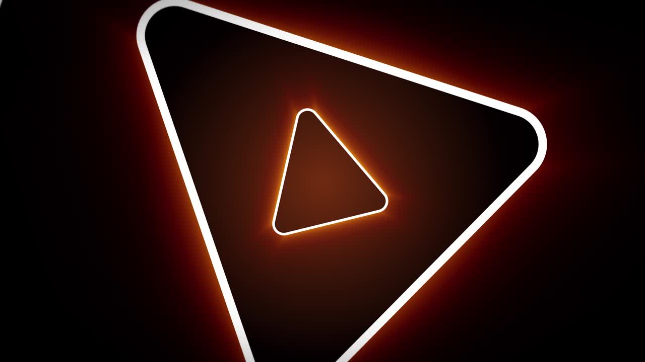 triángulos de neón de bucle infinito animación normal