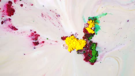 experimento de leche colorida