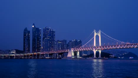 el puente de gwangan. busan, corea del sur