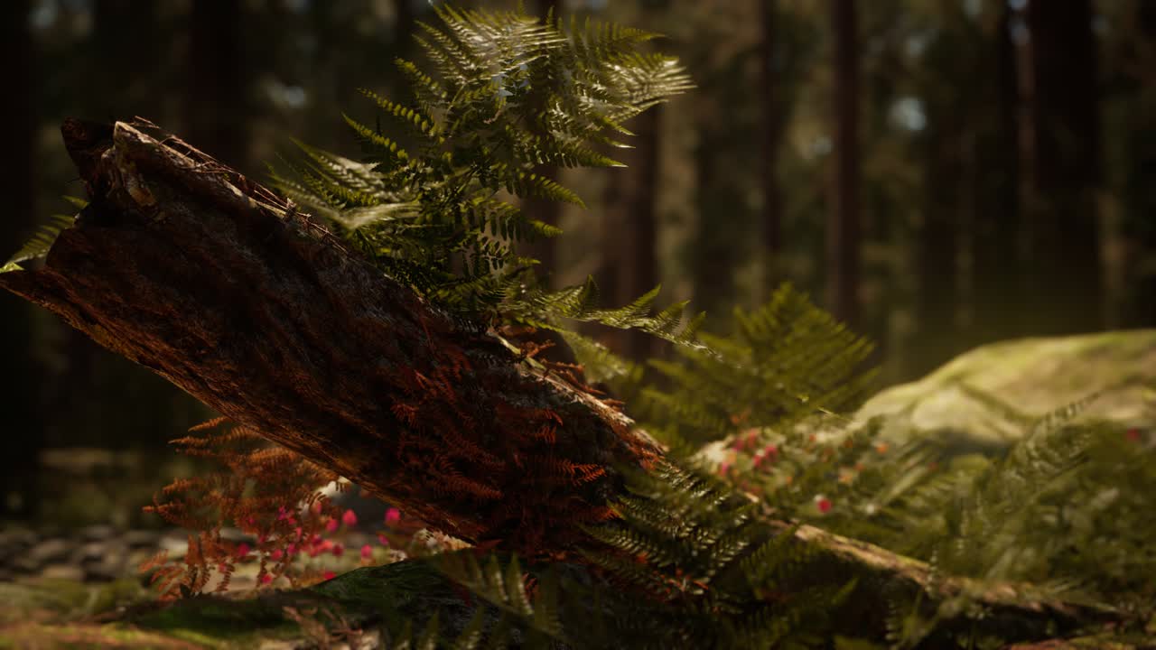 la luz del sol de la mañana en las secuoyas de mariposa grove