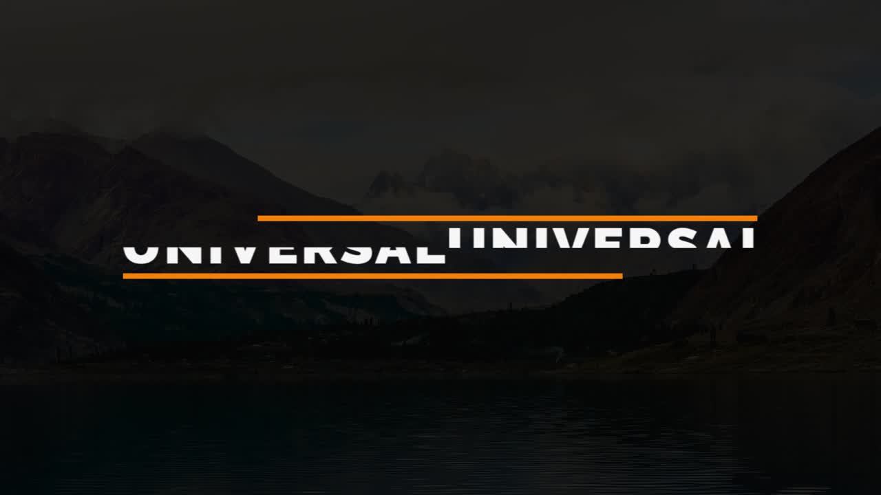 Creative Typography Design on a Mountain Landscape