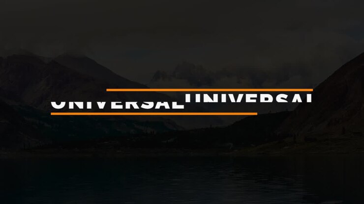 Creative Typography Design on a Mountain Landscape