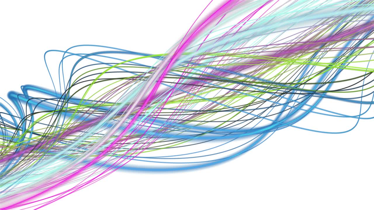 animación fantástica con objeto de onda de rayas en cámara lenta, 4096x2304 bucle 4k