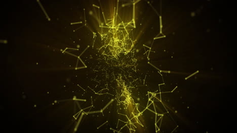 animation of detailed plexus structure 4k