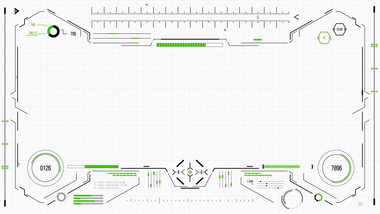 Futuristic user interface with HUD and infographic elements.