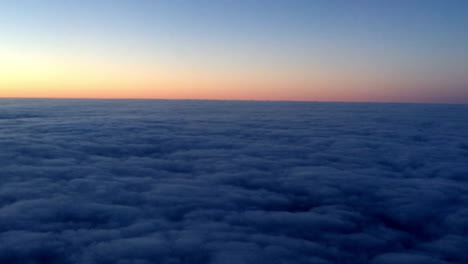 sunrise and clouds, view from a plane-1