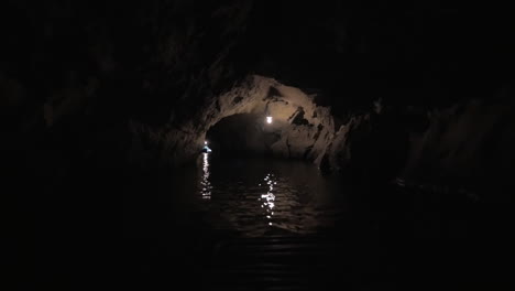 tour for tourists in vietnam the boat trip through the dark cave system