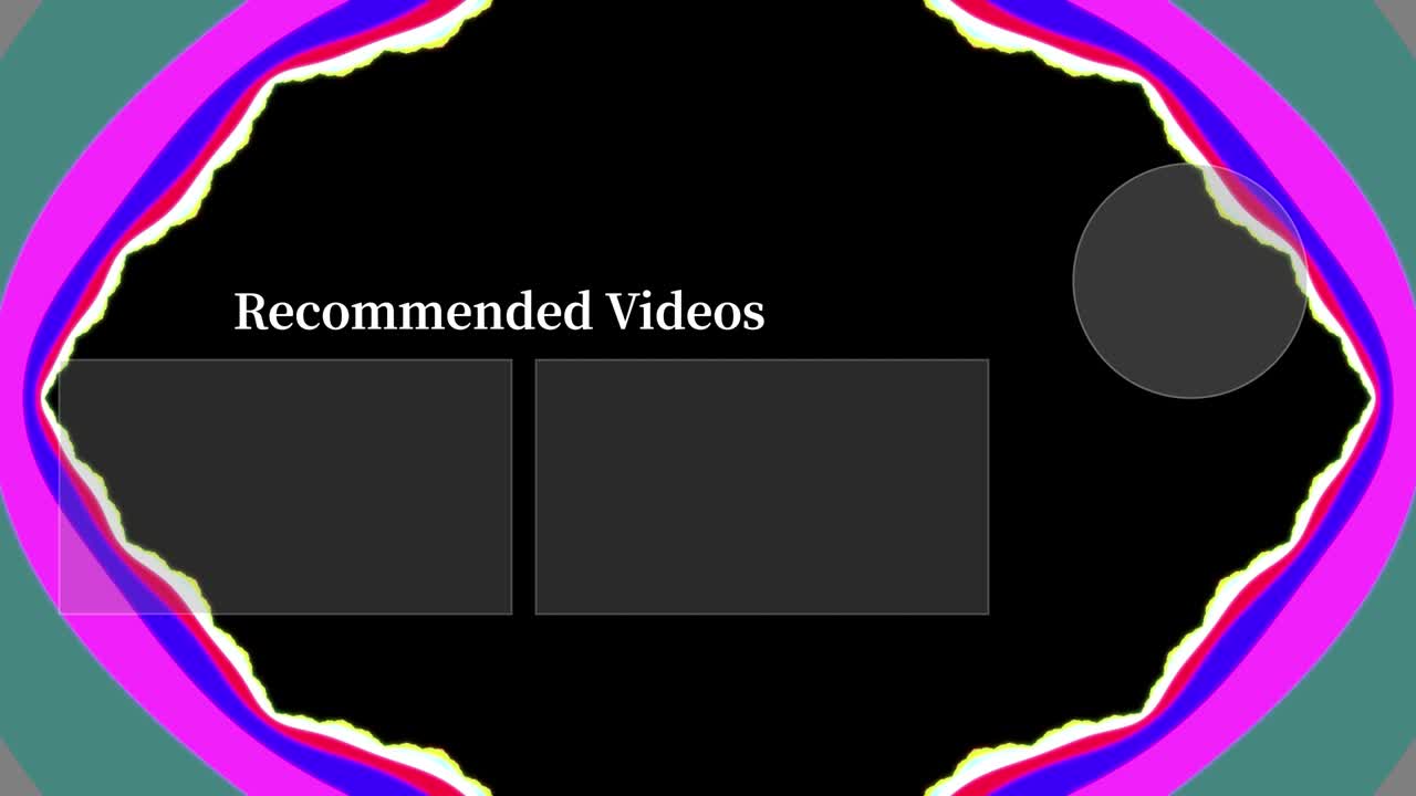 사이키델릭 플래시 엔드 카드 엔딩 스크린 모션 그래픽