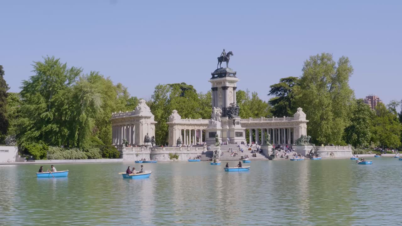 Lago navigabile - Parco del Retiro a Madrid
