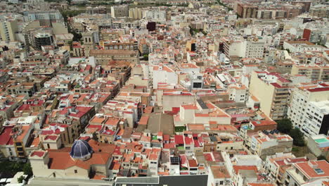 aerial view of a european city