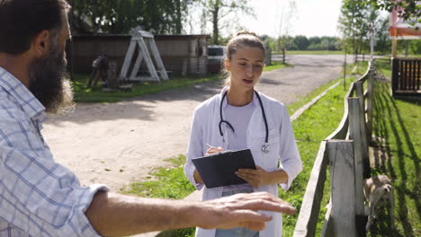 people talking on the plot