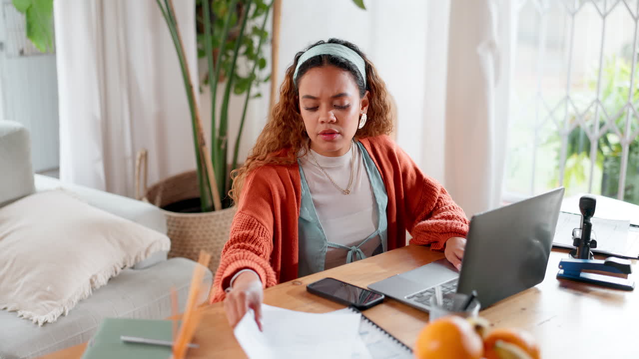 Woman Working From Home