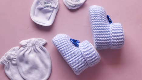 baby knitted shoes and accessories