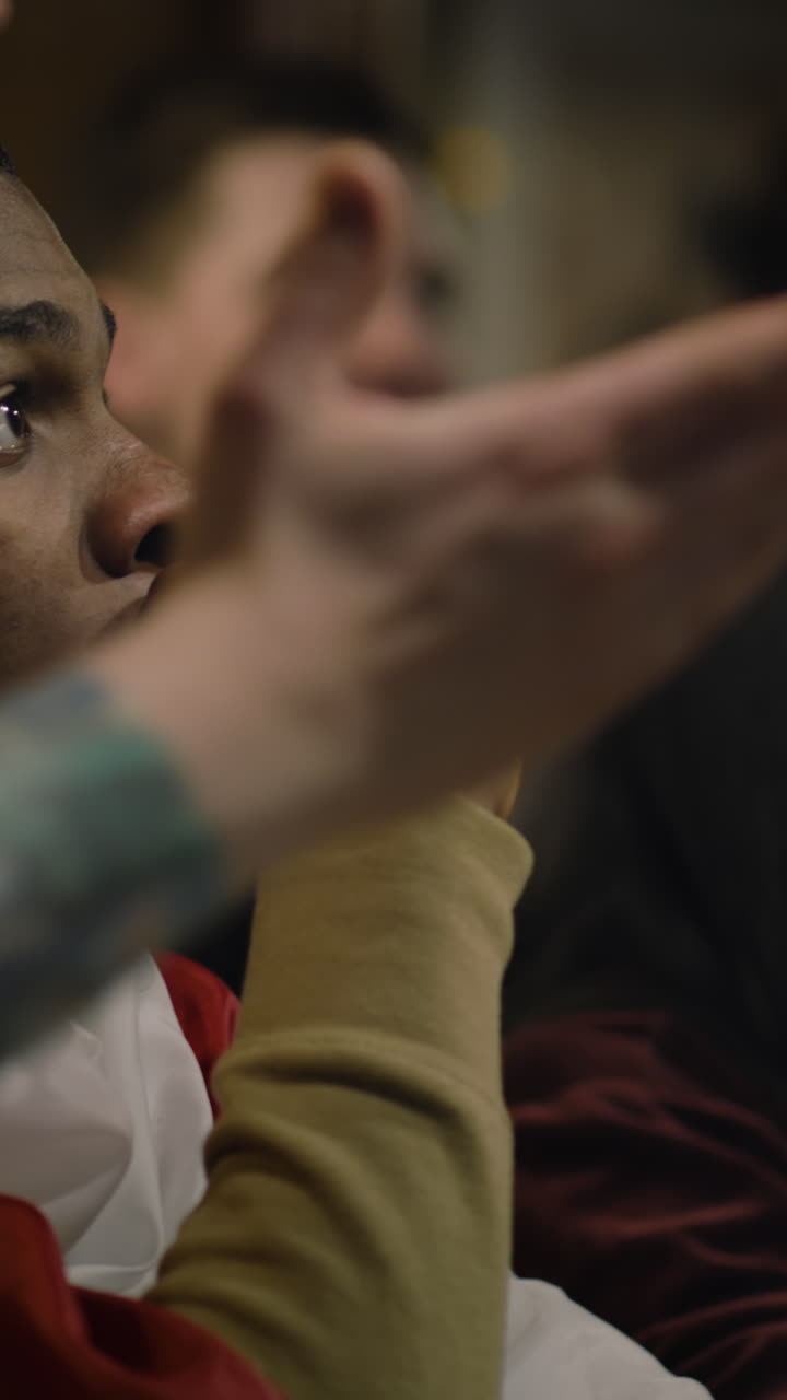 Man watching intently