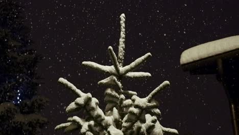 slow motion about the last snowfall in el tarter, andorra