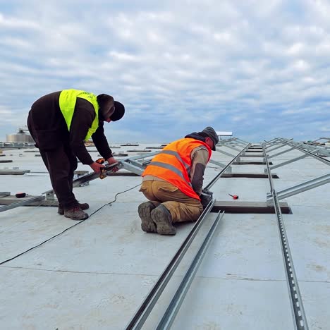 exterior solar system installation