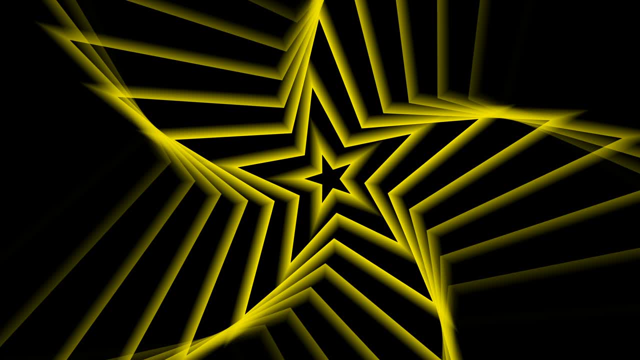 estrellas azules giratorias sobre un fondo transparente.