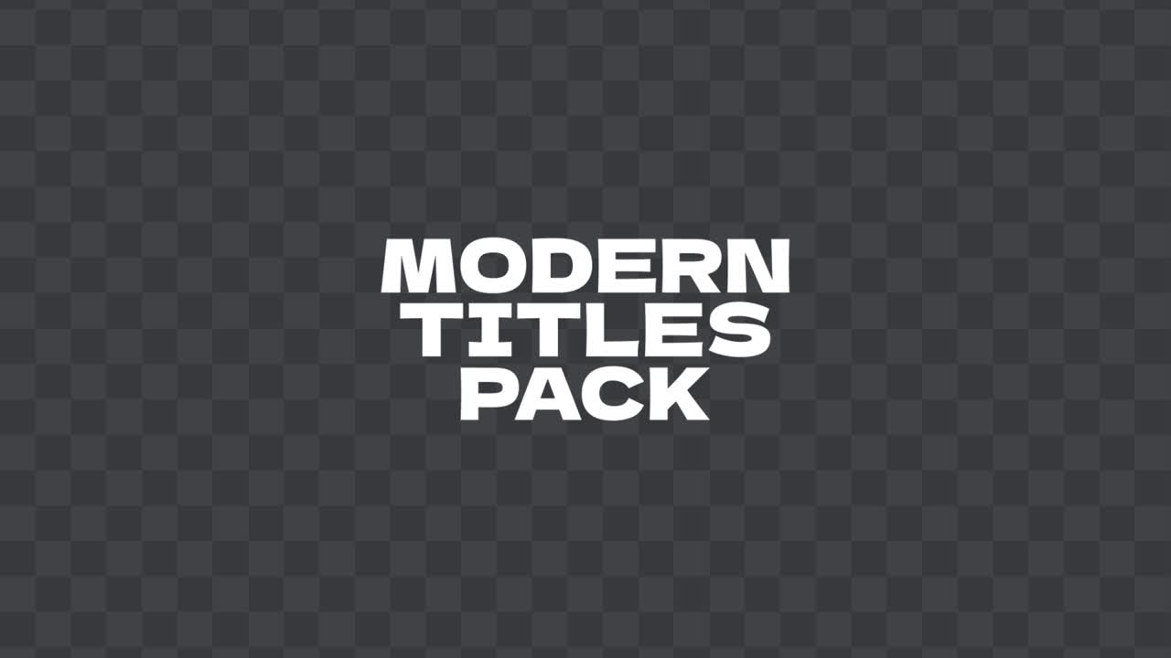 Trendy Modern Titles 01 Adobe After Effects 2023 Resolution 3840×2160 RGB version included