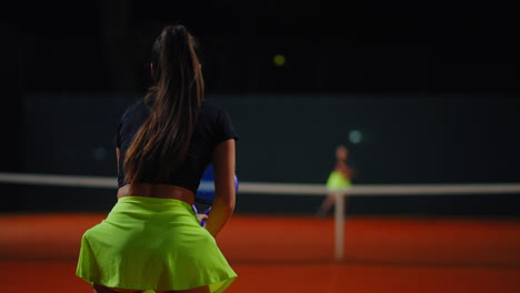 night tennis match