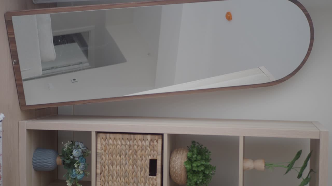 Mirror and Storage Shelf