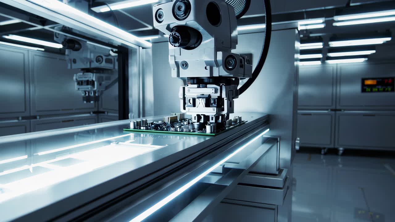 proceso de fabricación automática de productos electrónicos