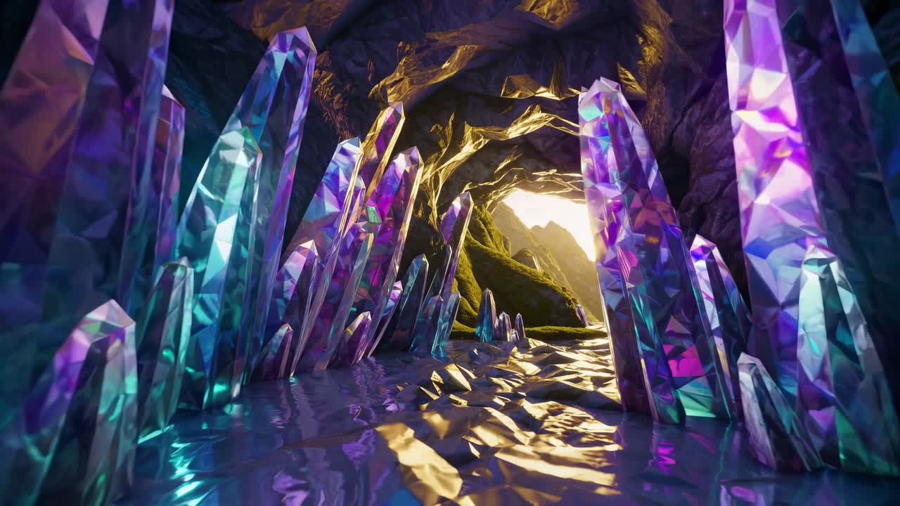 Iridescent Crystal Cave
