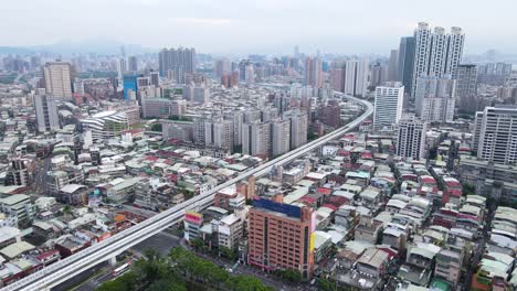 high-rise buildings on the streets of taiwan