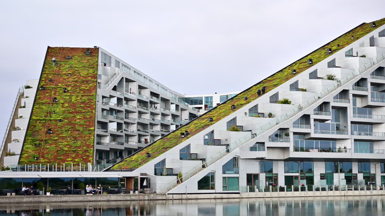 View of the 8 House housing complex in Orestad, Copenhagen, Denmark