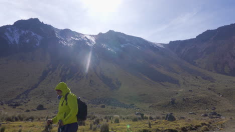 close up video of the nevado de toluca volcano view of the main peaks