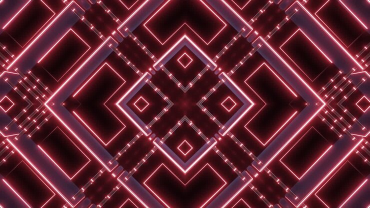 patrón geométrico de neón abstracto