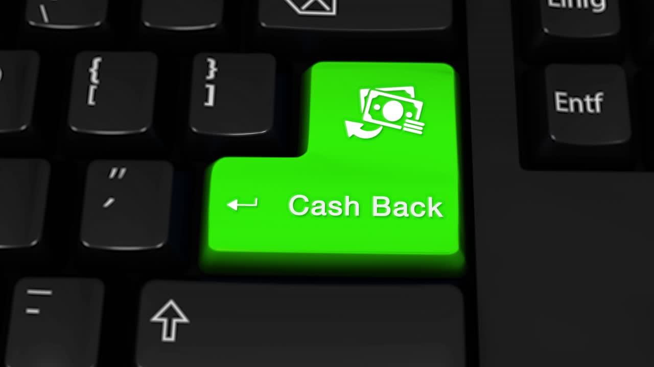 Cash Back Key on a Keyboard