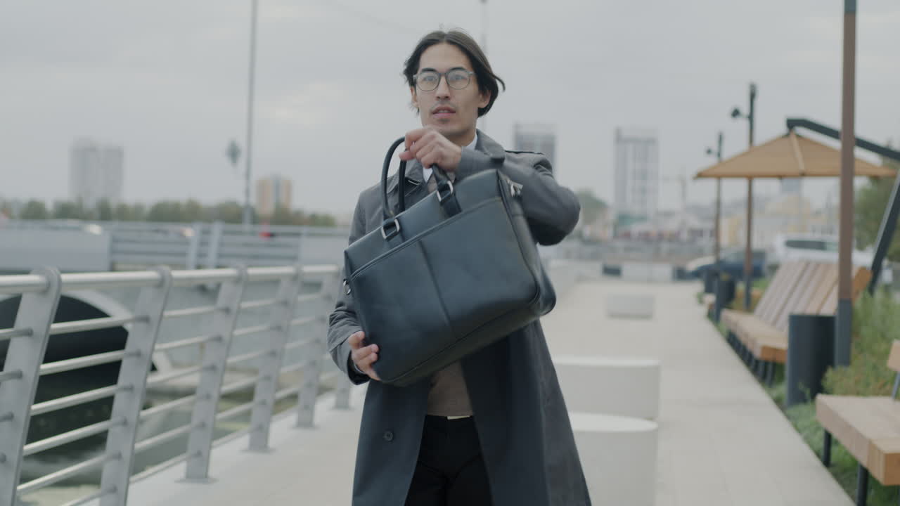 Man walking with briefcase