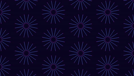 Dynamic blue and purple circular pattern on black background