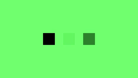 animation - loading square icon on green background