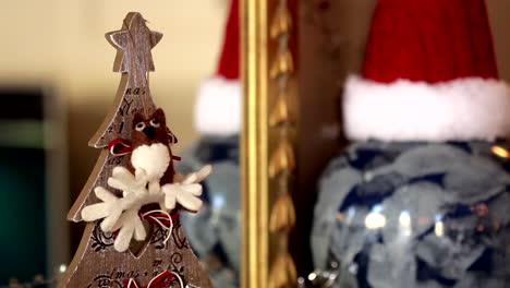 Macro-footage-of-Christmas-decorations