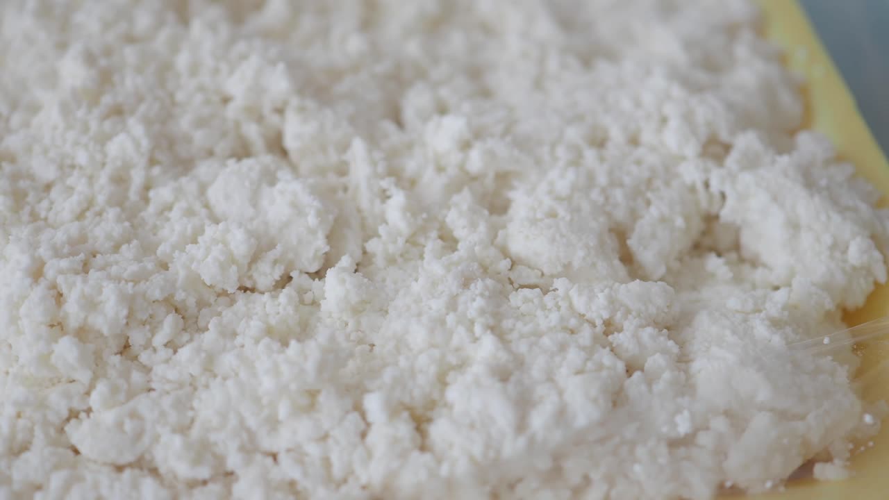 Close-up of White Powder Texture