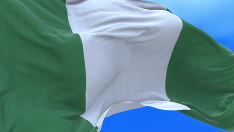 seamless loop of nigeria flag.