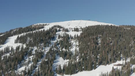 aerial view of the kronplatz ski resort, south tirol, italy