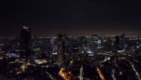 from above, the eiffel tower casts a watchful eye over the bustling financial hu