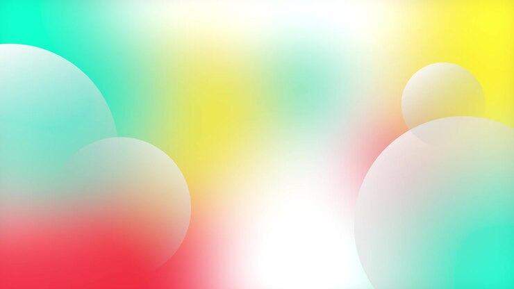 Gradient color blur background and white circle