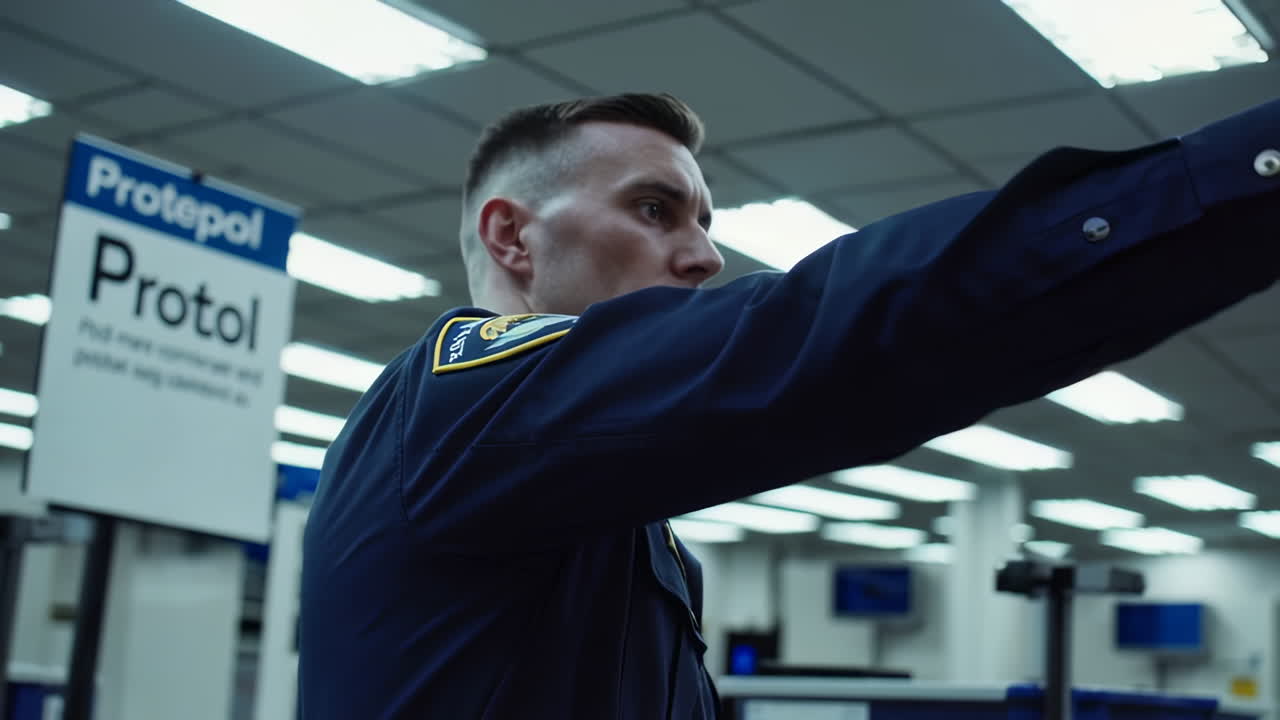 oficial de seguridad del aeropuerto