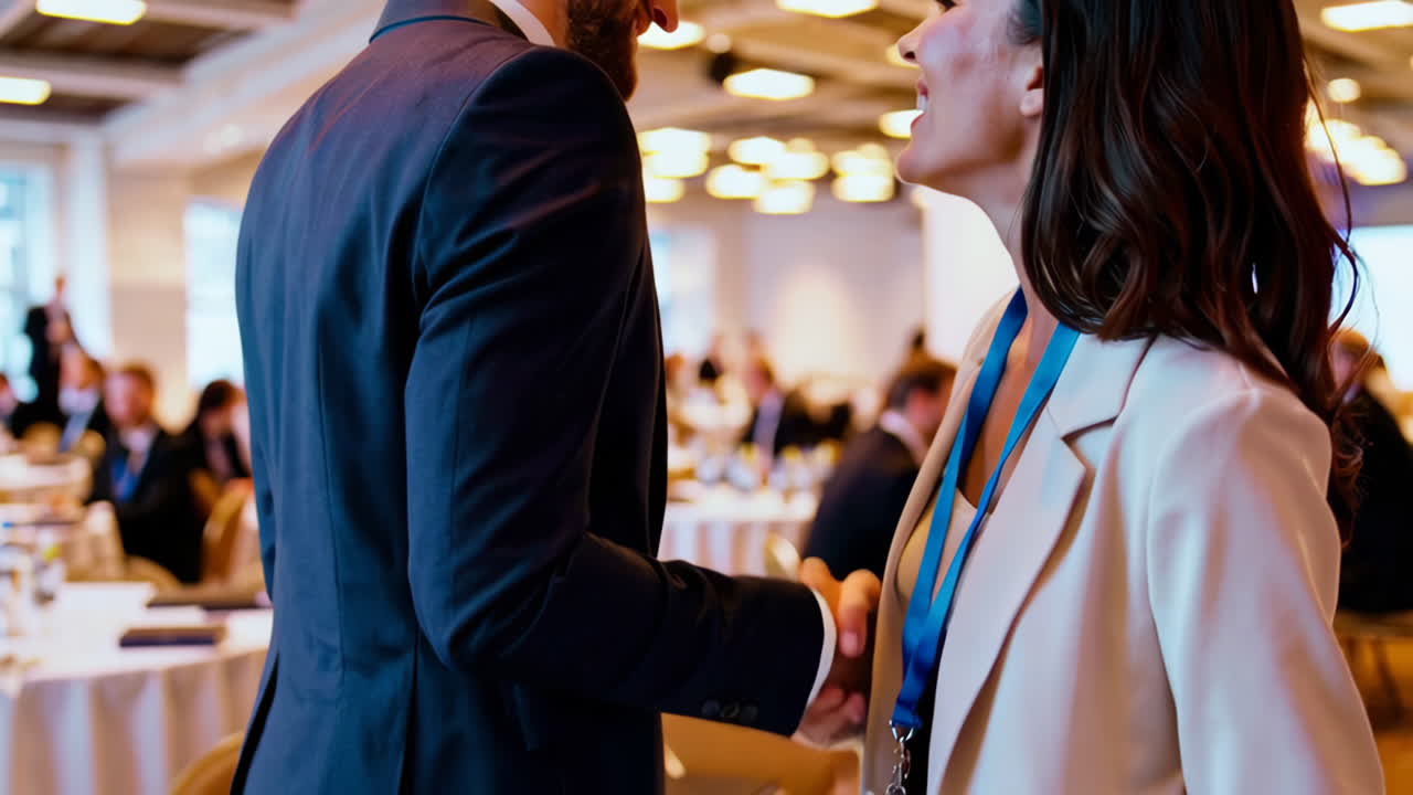 Business Conference Handshake