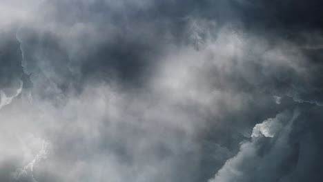 4k thunderstorm and dark clouds with sheet lightening