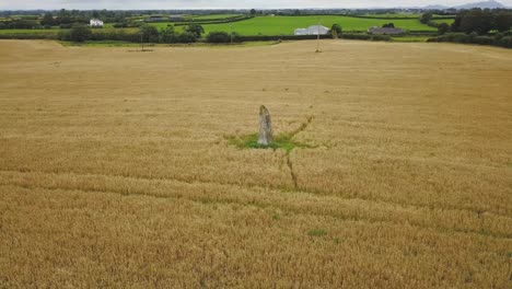 Aerial-shot-of-Clochafarmore-Standing-Stone