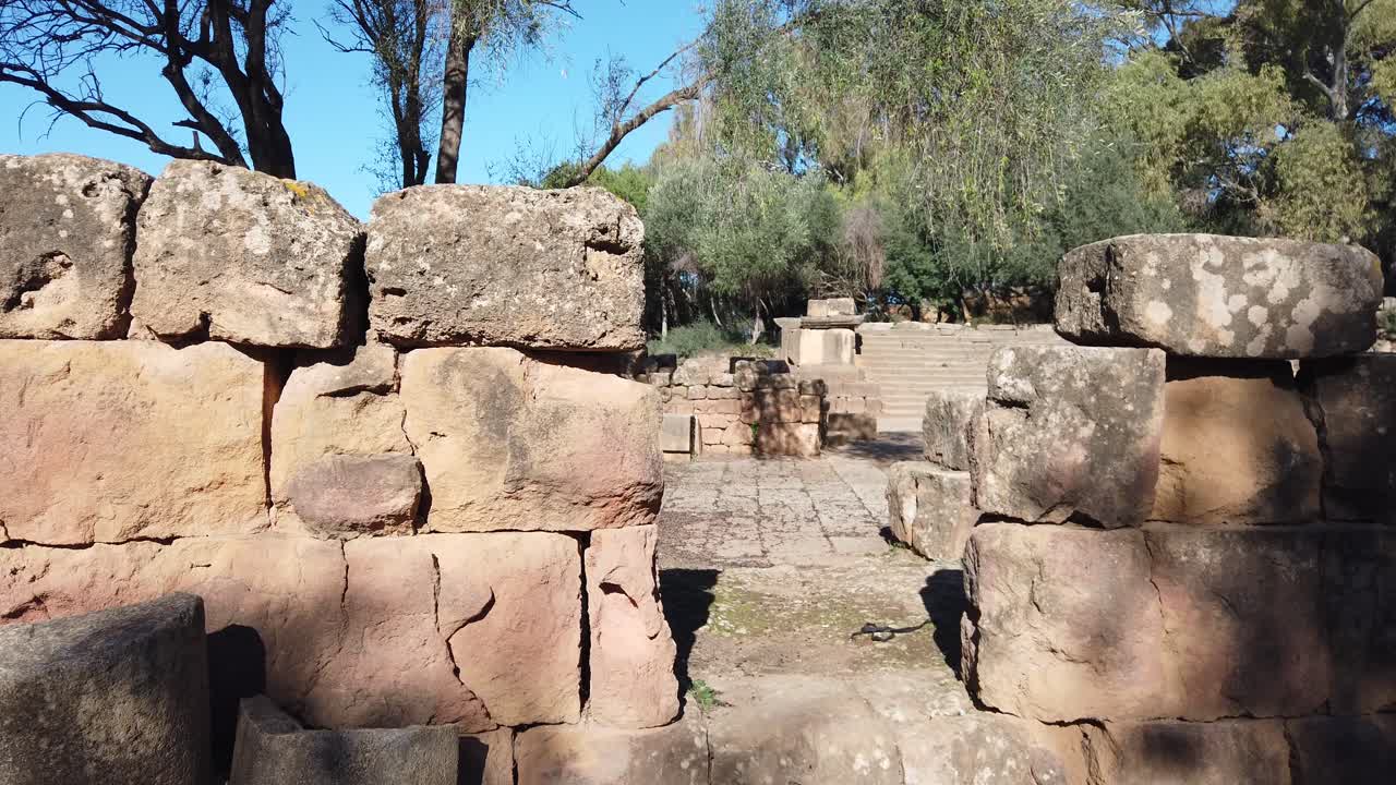 La città delle rovine romane nello stato di Tipaza, Algeria.