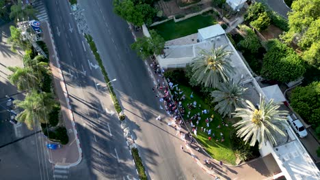 4k video of civilian protests in the city of rehovot israel against the planned changes of israeli government to the high court of justice