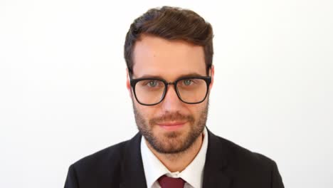 retrato de un hombre de negocios sonriente