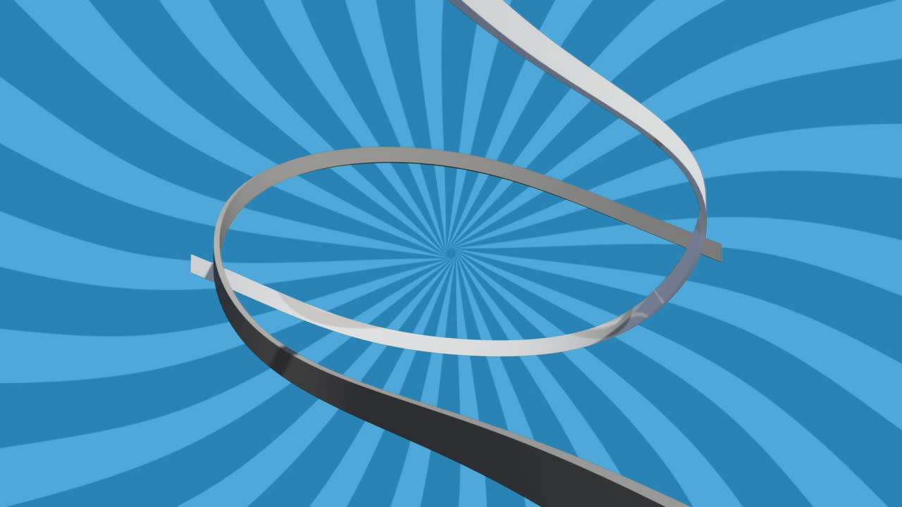 움직이는 화이트 테이프의 디지털 복합