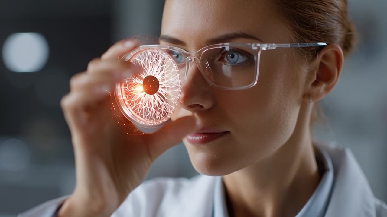 Scienziato esplora la struttura atomica in un esperimento di laboratorio