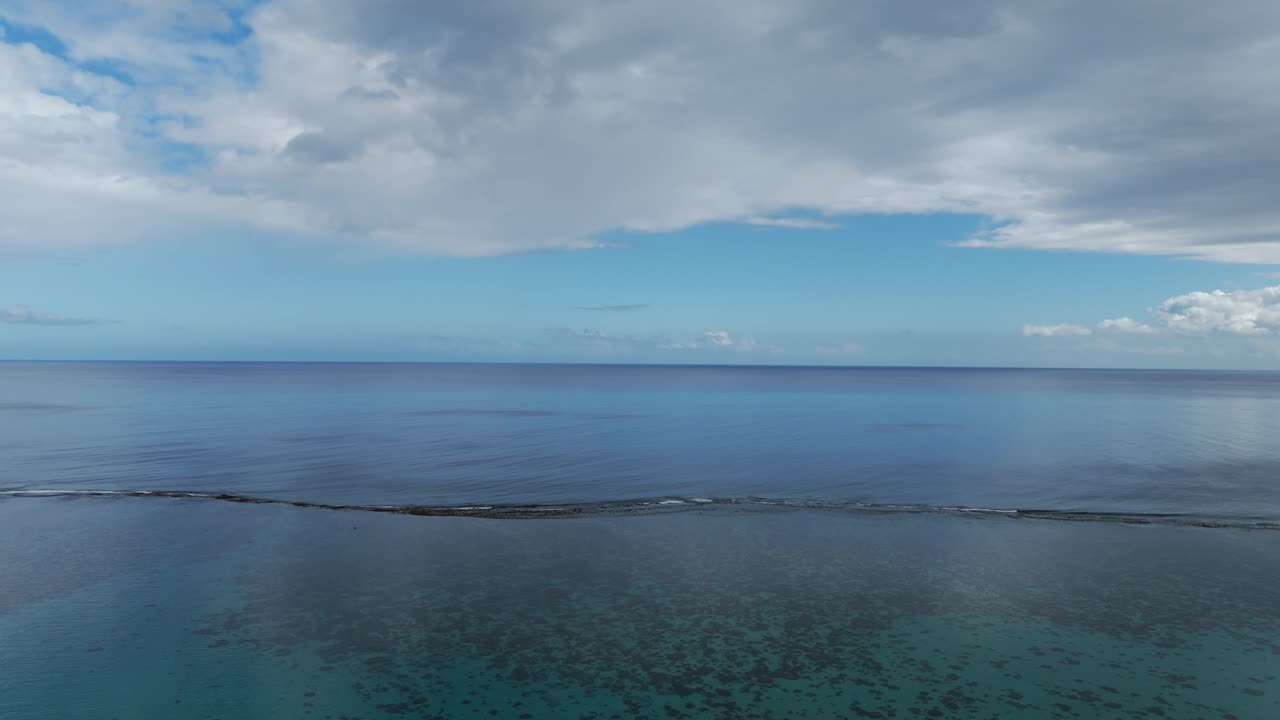 Aerial View of a Calm Tropical Ocean